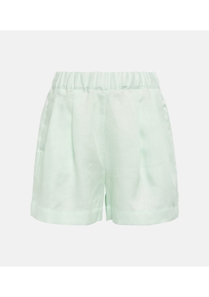 Asceno Zurich linen twill shorts