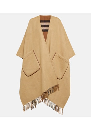 Burberry Vintage Check wool and cashmere poncho