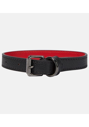 Christian Louboutin Loubicollar leather dog collar