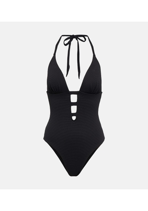 Alexandra Miro Cindy cutout halterneck swimsuit