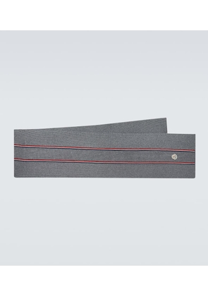 Moncler Ribbed-knit wool scarf