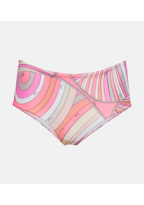Pucci Printed mid-rise bikini bottoms