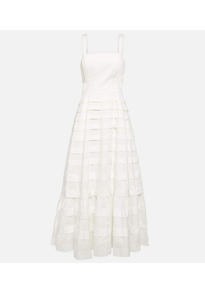 Simkhai Tiered cotton-blend maxi dress