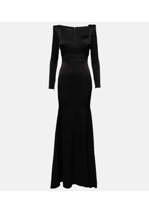 Alex Perry Brooks satin gown
