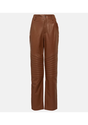 Giuseppe di Morabito High-rise straight leather pants