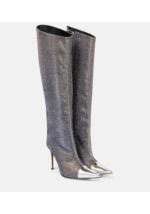 Alexandre Vauthier Metallic knee-high boots