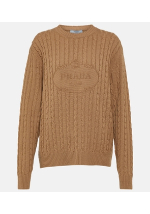 Prada Logo cashmere sweater