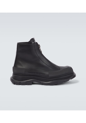 Alexander McQueen Tread Slick leather ankle boots
