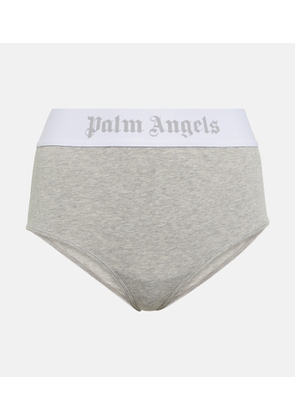 Palm Angels Logo high-rise cotton-blend jersey briefs