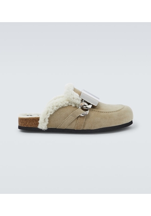 JW Anderson Gourmet Chain suede mules
