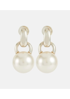 Sophie Buhai Everyday sterling silver and crystal pearl drop earrings