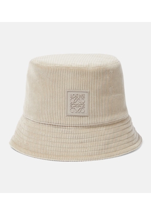 Loewe Anagram corduroy bucket hat