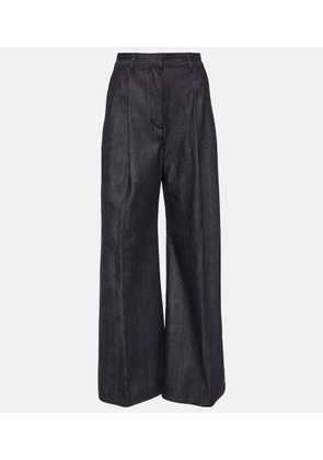 Loro Piana Raydel cotton-cashmere wide-leg pants