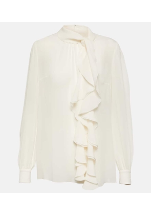 Dolce&Gabbana Ruffled silk blouse