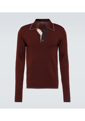 Dolce&Gabbana Re-Edition wool polo sweater