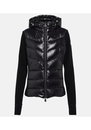 Moncler Grenoble Down-paneled fleece jacket