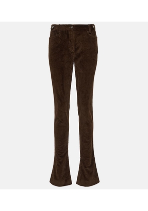 Dolce&Gabbana Low-rise corduroy flared pants