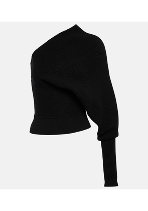 Rick Owens Longline cashmere and wool-blend top