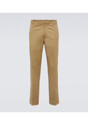 Moncler Cotton-blend gabardine straight pants