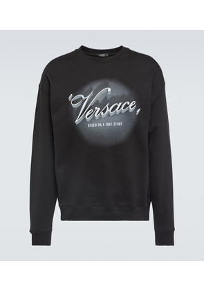 Versace Printed cotton jersey sweatshirt