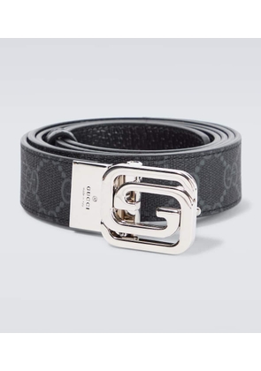 Gucci GG reversible canvas and leather belt