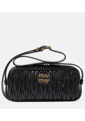 Miu Miu Small matelassé leather shoulder bag