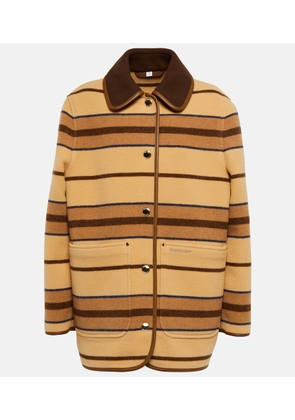 Burberry Striped wool jacket