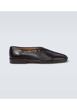 Lemaire Piped leather loafers