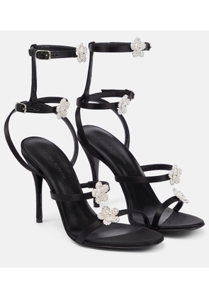 Magda Butrym Crystal-embellished satin sandals