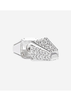 Eéra 18kt white gold single earring with diamonds