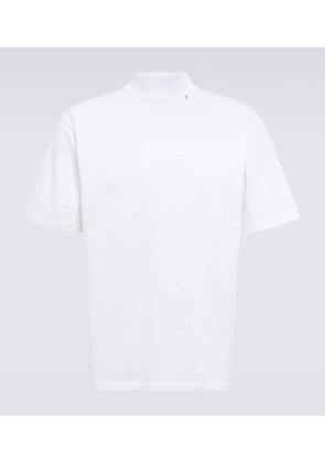 Due Diligence Mockneck cotton jersey T-shirt
