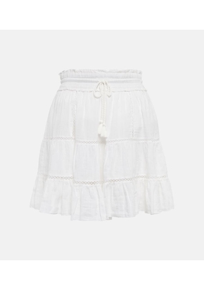 Marant Etoile Lioline cotton and linen-blend miniskirt