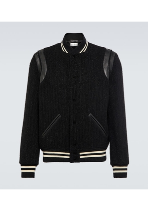 Saint Laurent Teddy wool-blend varsity jacket