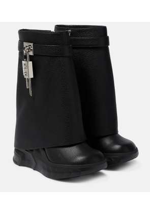 Givenchy Shark Lock 115 leather ankle boots