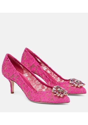 Dolce&Gabbana Bellucci 60 embellished lace pumps