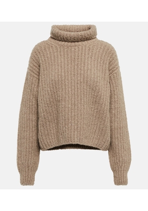 Loro Piana Ribbed-knit cashmere turtleneck sweater