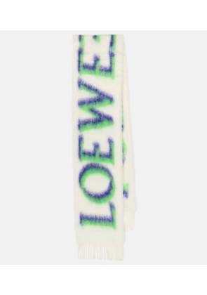 Loewe Intarsia wool-blend scarf