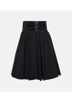 Alaïa Belted cotton skirt