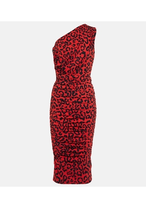Dolce&Gabbana Leopard-printed jersey midi dress