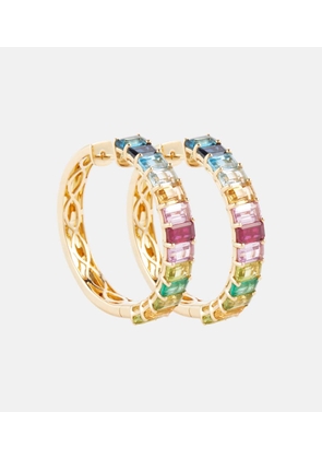 Shay Jewelry Rainbow Eternity 18kt gold earrings