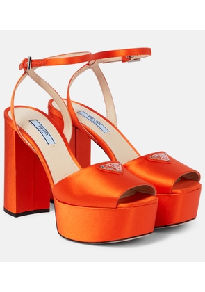 Prada Satin platform sandals