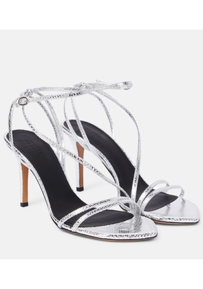 Isabel Marant Axee metallic leather sandals