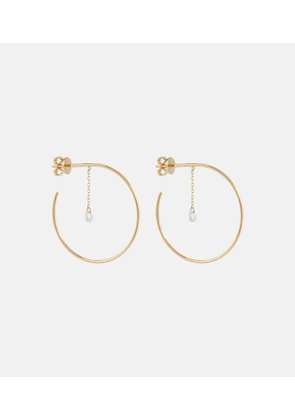 Persée Shape Of You 18kt yellow gold hoop earrings with diamonds