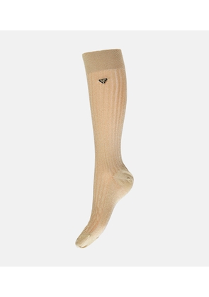 Prada Logo mid-calf sheer socks