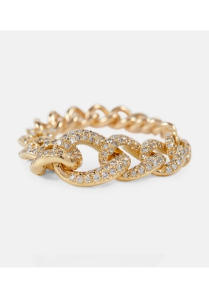 Shay Jewelry Gradual Pavé Link 18kt ring with diamonds