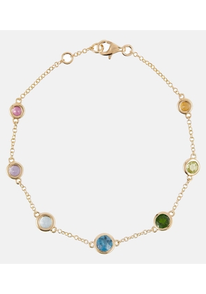 Shay Jewelry Rainbow Bezel 18kt yellow gold bracelet