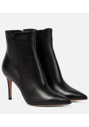 Gianvito Rossi Levy 85 leather ankle boots