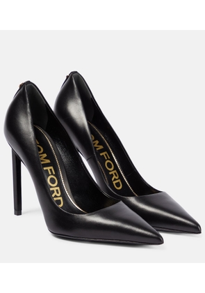 Tom Ford T Screw 105 leather pumps