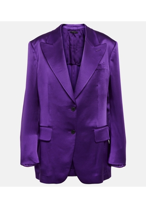 Tom Ford Double-breasted satin blazer