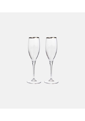 Balenciaga Set of two champagne flute glasses